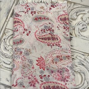 Pottery Barn Elizabeth Paisley Floral Duvet Cover Full/Queen 86’X92’ Cotton Boho